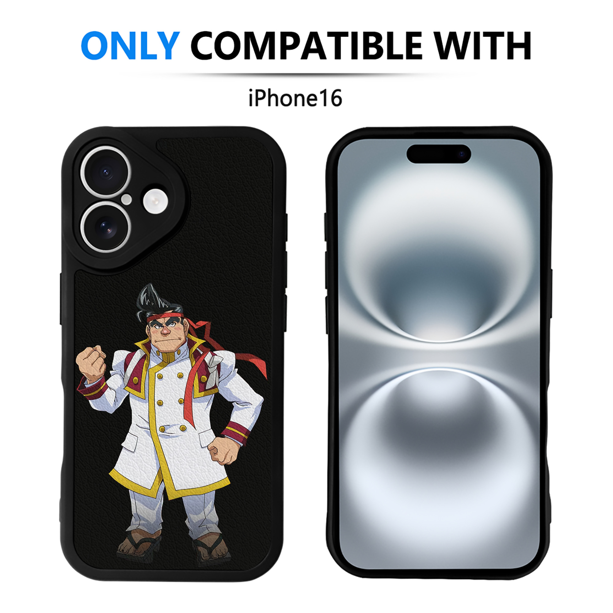 （画像用） 遊☆戯☆王 Yu-Gi-Oh! 【iPhone 16シリーズ対応】シリコンスマホケース（レザー調） 材質：シリコン